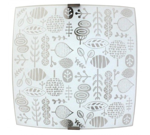 Светильник "Лужок" 300х300 НПБ 09-60-003 М83 матовый белый/кл.штамп металлик  1005209260  Элетех