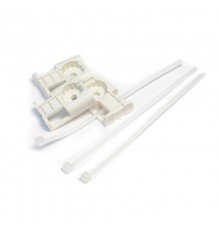 Комплекты крепления площадка для прямого монтажа белая со стяжкой 2,5х100 мм (100 шт)  PR13.02512  Промрукав