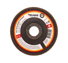 Круг лепестковый торцевой, P120, 115х22,2мм  KR-90-0009  Kranz