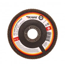 Круг лепестковый торцевой, P120, 115х22,2мм  KR-90-0009  Kranz