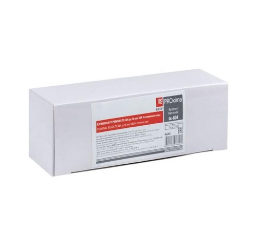 Терминал клеммный TC-604 до 16 мм2 60A 4 клеммные пары EKF PROxima  tc-604  EKF