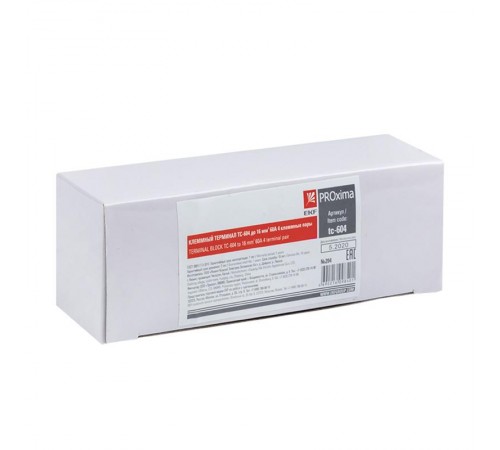 Терминал клеммный TC-604 до 16 мм2 60A 4 клеммные пары EKF PROxima  tc-604  EKF