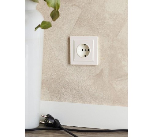 BRITE Рамка 1-ая IP44 РУ-1-БрЖ-44 жемчуг  BR-M12-44-K36  IEK