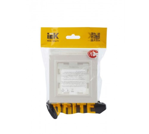 BRITE Рамка 1-ая IP44 РУ-1-БрЖ-44 жемчуг  BR-M12-44-K36  IEK