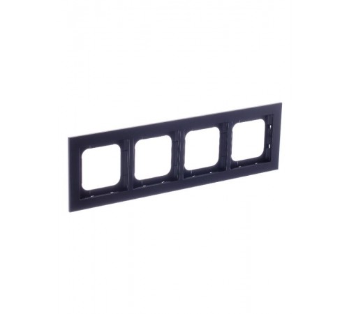 Рамка 4-постовая, Axcent, металл, матовый черный  2CKA001754A4711  ABB