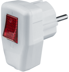 Вилка 61 364 NCA-PL05-16A-ESC-WH угловая с/з с/выключ. белая 61364 Navigator