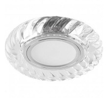 Светильник точечный встраиваемый под лампу, с LED подсветкой CD986 15LED*2835 SMD 4000K, MR16 50W G5.3, прозрачный  32663  FERON