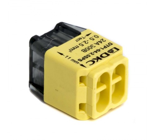 Клеммная колодка на 4 проводника до 2,5 кв. мм. на токи до 24А  DTP1-04-2.5SPS  DKC