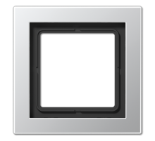 Рамка для вертикальной и горизонтальной установки, 1 пост; металл; алюминий; LS Design  ALD2981  Jung