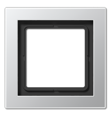 Рамка для вертикальной и горизонтальной установки, 1 пост; металл; алюминий; LS Design  ALD2981  Jung