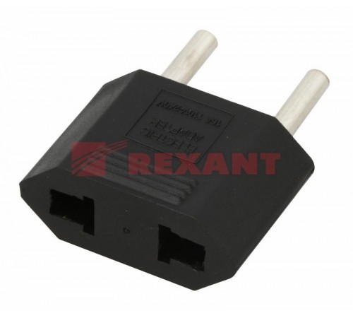 Сетевой переходник плоский "Тефаль" черный  11-1042  REXANT