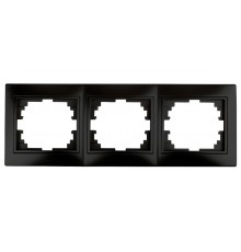 1-503-05 Intro Рамка на 3 поста гор., СУ, Plano, антрацит  Б0044580  Intro