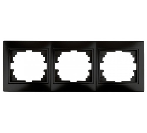 1-503-05 Intro Рамка на 3 поста гор., СУ, Plano, антрацит  Б0044580  Intro