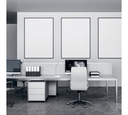 Светильник настольный Qplus GTL502 8W 500lm 3500-5500K 170-265V белый диммируемый LED 1/12  GT5021  Gauss