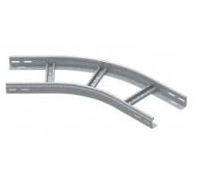 Поворот 45 град. для лестничного лотка НЛО 300х50х3000, толщ. 1,2 мм, Сендзимир цинк, 036235  ПЛНЛО45-300х50-1,2-R330-СЦ  Ostec