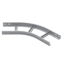 Поворот 45 град. для лестничного лотка НЛО 300х50х3000, толщ. 1,2 мм, Сендзимир цинк, 036235  ПЛНЛО45-300х50-1,2-R330-СЦ  Ostec