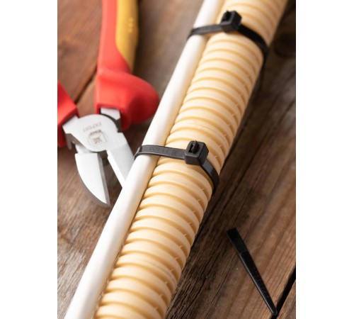 Хомут нейлоновый ЧЕРНЫЙ 4,8х180 (уп./100шт) EKF Simple  plc-cb-4.8x180  EKF