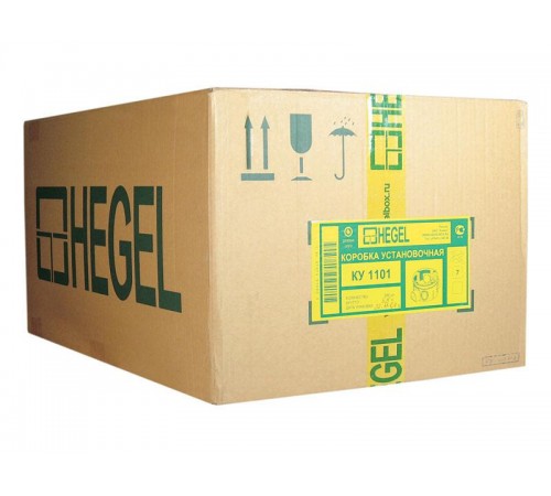Коробка установочная 68х42 с саморезами с переходником  КУ1101-И  HEGEL