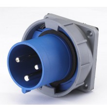 Вилка для скрытой проводки 633 2Р+РЕ 63А 220В IP67 В  26065DEK  DEKraft