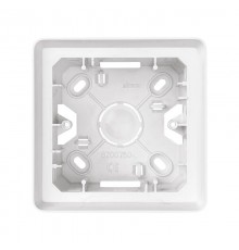 Simon 82 Монтажная коробка для накладного монтажа, 1 пост,  S82 Detail, белый  8200750-030  Simon