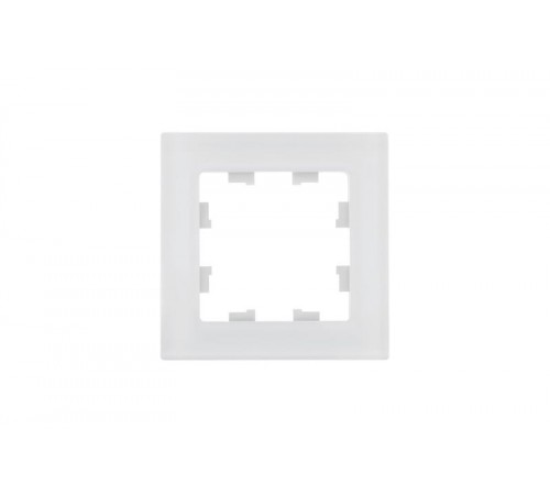 AtlasDesign Nature Белый Рамка 1-ая, натуральное стекло  ATN360101  SE