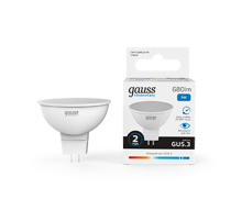 Лампа светодиодная LED 9Вт GU5.3 6500К Elementary MR16  13539  Gauss