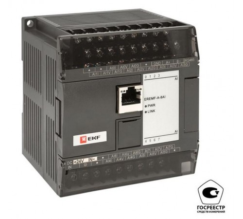 Модуль аналогового ввода EREMF 8 PRO-Logic (с поверкой)  EREMF-A-8AI-V  EKF