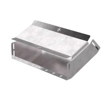 Угол вертикальный внутренний 45 градусов с крышкой Стандарт 400х100   PR16.0594  Промрукав