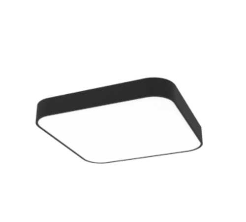 Светодиодный светильник COSMO Q подвесной 90 Вт 4000 К 900x900 мм RAL9005 черный муар с рассеивателем опалDALI  V1-R0-9Q503-30D01-2009040  VARTON