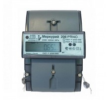Счетчик Меркурий 206 PRNO 5-60А/220В (мнтар.) ЖКИ (DIN)