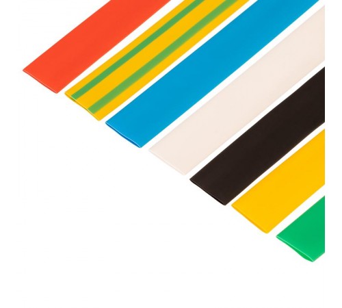 Набор термоусаживаемых трубок №17 ТУТ нг 10/5мм, 7 цветов (упак 21 шт. по 10см)  29-0117  REXANT