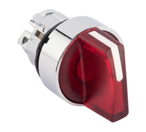 Исполнительный механизм переключателя ХB4 красный на 3 положения возвратный без фиксации, с подсветкой с короткой ручкой EKF PROxima    XB4BD3L-R   