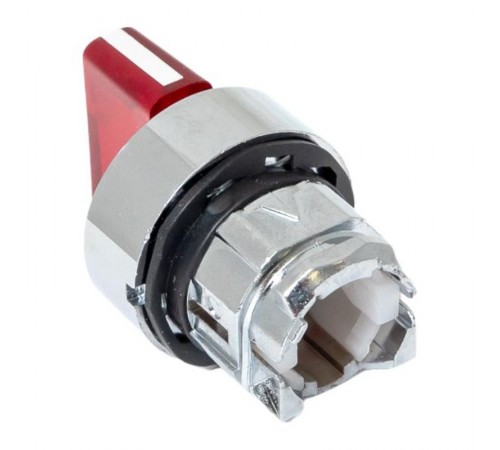 Исполнительный механизм переключателя ХB4 красный на 3 положения возвратный без фиксации, с подсветкой с короткой ручкой EKF PROxima    XB4BD3L-R   