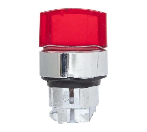 Исполнительный механизм переключателя ХB4 красный на 3 положения возвратный без фиксации, с подсветкой с короткой ручкой EKF PROxima    XB4BD3L-R   