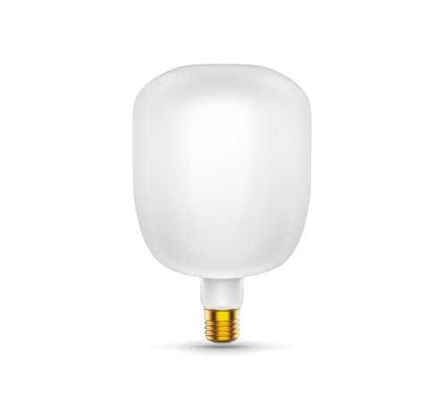 Лампа светодиодная Filament V140 9W 890lm 4100К Е27 milky LED 1/6  1015802209  Gauss