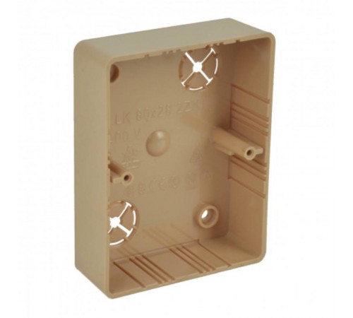 Коробка распределительная LK 80X28 2ZK (I1) 105х81х28 мм (Цвет Береза розовая)  LK 80X28 2ZK_I1  Kopos