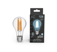Лампа светодиодная Filament А70 22W 2100lm 4100К Е27 LED 1/10/40  102902222  Gauss