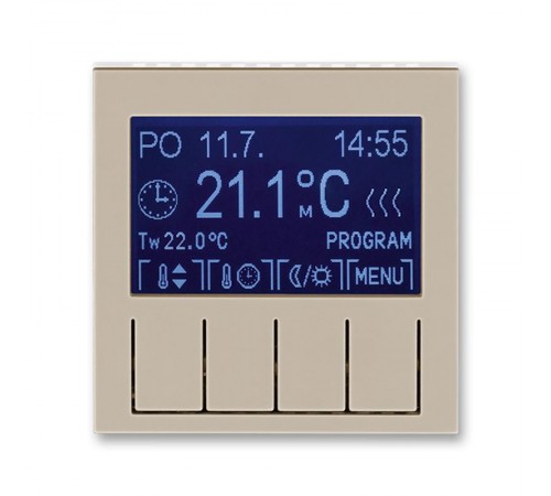 ABB Levit Кофе макиато / белый Терморегулятор универсальный программируемый  3292H-A10301 18  2CHH911031A4018  ABB