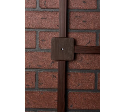 Коробка распределительная КМР-030-030кг (75х75х25) с клеммником тёмное дерево EKF PROxima  plc-kmr-030-030kg-t  EKF