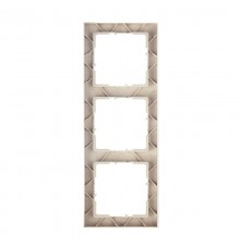 SUNO Рамка декоративная универсальная 3-постовая Цвет "Песочный"  721533  Legrand