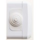 Этюд Белый О/У Выключатель 1-клавишный IP44  BA10-041B  SE