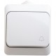 Этюд Белый О/У Выключатель 1-клавишный IP44  BA10-041B  SE