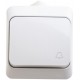 Этюд Белый О/У Выключатель 1-клавишный IP44  BA10-041B  SE