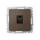 BRITE Розетка компьютерная RJ45 кат.6 РК11-БрТБ темная бронза  BR-K10-2-K45  IEK