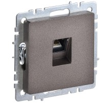 BRITE Розетка компьютерная RJ45 кат.6 РК11-БрТБ темная бронза  BR-K10-2-K45  IEK