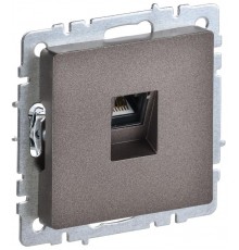 BRITE Розетка компьютерная RJ45 кат.6 РК11-БрТБ темная бронза  BR-K10-2-K45  IEK