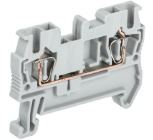 Клемма пружинная КПИ 2в-2,5 31А серый  YZN11-002-K03  IEK