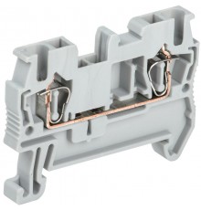 Клемма пружинная КПИ 2в-2,5 31А серый  YZN11-002-K03  IEK