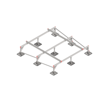 Опорная конструкция для установки оборудования TECHNORAPTOR STEELFOOT 2500х2500  KM-TR-STF-SSEI-2500-2500  КМ - профиль