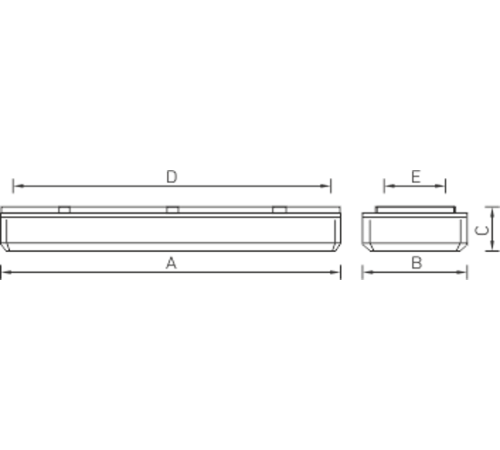Светильник светодиодный ДПО AOT.OPL ECO LED 600 33Вт 4000К IP40 опал  1064000010  Световые Технологии